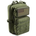 LIVANS Tactical Molle Utility Pouch, EDC Tool Pouch Tactical Phone Pouches Mini Waist Pouches Medical EDC IFAK Pack Mini Design of 3-Day Backpack