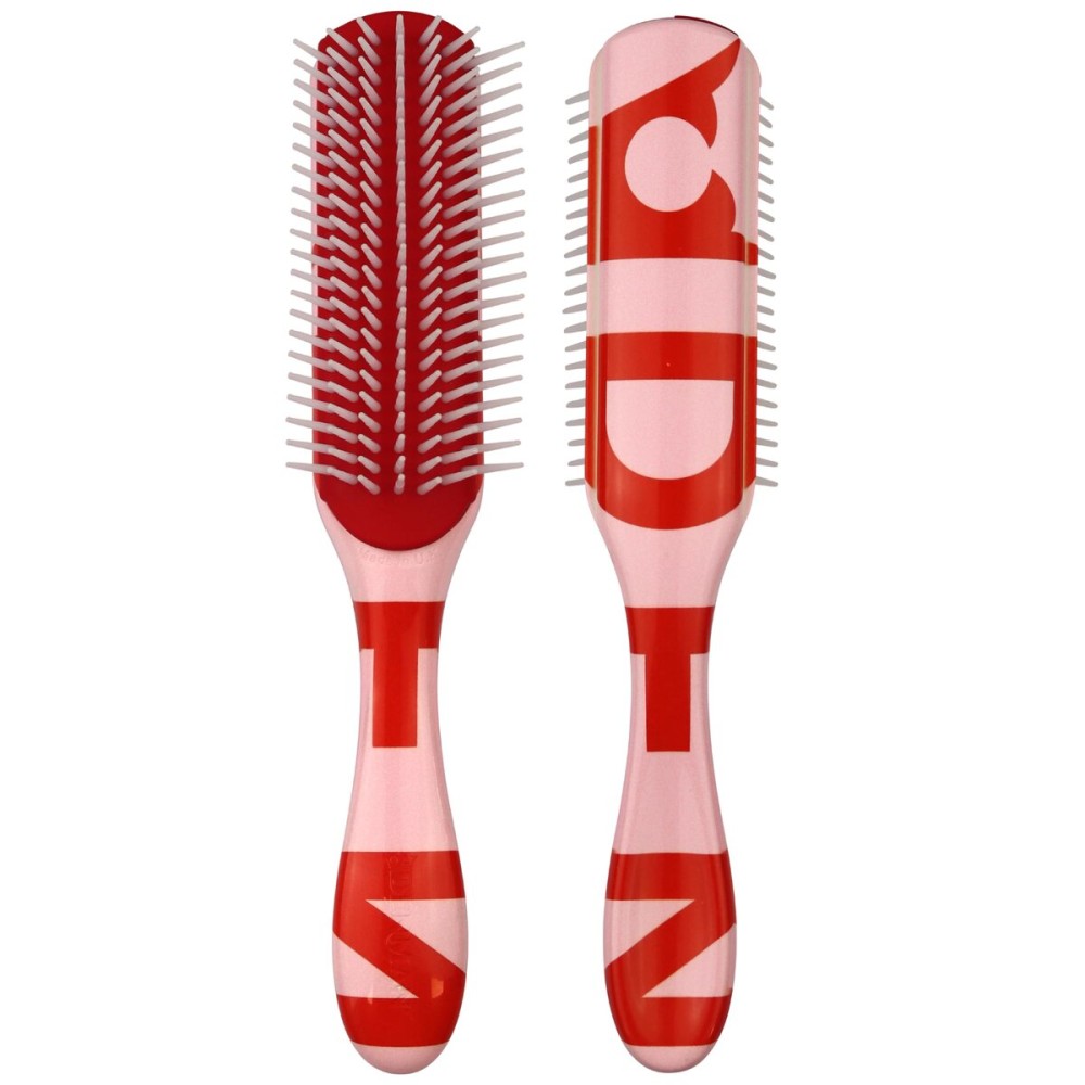 Denman D3 Curly HairBrush for Women & Men - 7 Row Detangling & Curl Defining Brush for Natural Curly, Coily, Wavy Hair - Styling Brush for Smooth defined Curls