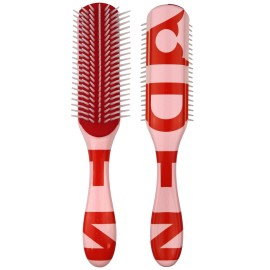 Denman D3 Curly HairBrush for Women & Men - 7 Row Detangling & Curl Defining Brush for Natural Curly, Coily, Wavy Hair - Styling Brush for Smooth defined Curls