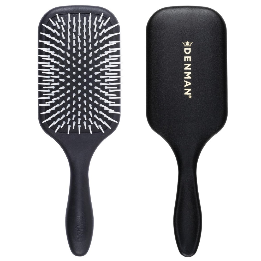 Denman D38 Paddle Hairbrush -Air cushioned pad for Detangling, Blow drying, Smoothing, Styling brush - Hair brush For All Hair types - Women and Men