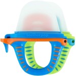 Teetherpop Fillable Silicone Teether for Babies - Breastmilk Popsicle Molds for Teething with Spill-Proof Sippy Slits - Freezable Baby Teethers for Liquids & Pures - Cool Relief BlueOrange, LimonTeal