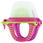 Teetherpop Fillable Silicone Teether for Babies - Breastmilk Popsicle Molds for Teething with Spill-Proof Sippy Slits - Freezable Baby Teethers for Liquids & Pures - Cool Relief (PinkLimon & Fuchsia)