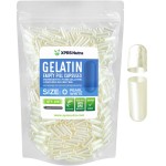 XPRS Nutra Size 0 Empty Capsules - 500 Count Empty Gelatin Capsules - Pills DIY Capsule Filling - Pure Bovine Pill Gel Caps for Do-It-Yourself Supplements (Pearl White)