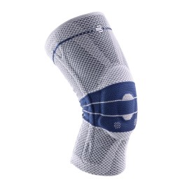 Bauerfeind - GenuTrain - Knee Brace - Targeted Support for Pain Relief and Stabilization of The Knee, Provides Relief of Weak, Swollen, and Injured Knees- Size 0 - Color Titanium