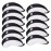 Craftsman Golf 11pcs/Set Neoprene Iron Headcover Set with Large No. for All Brands Callaway,Ping,Taylormade,Cobra Etc. (White & Black)