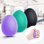 Peradix Hand Grip Strength Trainer, Stress Relief Ball, Wrist Rehab Therapy Hand Grip Equipment Ball Squishy Tools - Set of 3 Finger Resistance Exercise Squeezer (Standard Size - Purple Green Black)