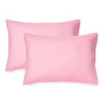 EXQ Home Toddler Pillowcases 13x18 Travel Pillow Case Set of 2, Small Pillow Case Fits Baby Pillow Sized 12x16, 13x18, Kids Pillowcases 2 Pack Machine Washable with Envelope Closure(Pink)