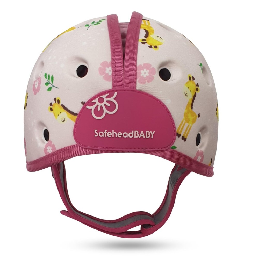 SafeheadBABY Soft Baby Head Protector Helmet for Crawling and Walking 7-24 Months - Ultra-Lightweight & Breathable Infant Safety Helmet That Grows with Your Baby (Head Circ. 40-52 cm) - Giraffe Baby