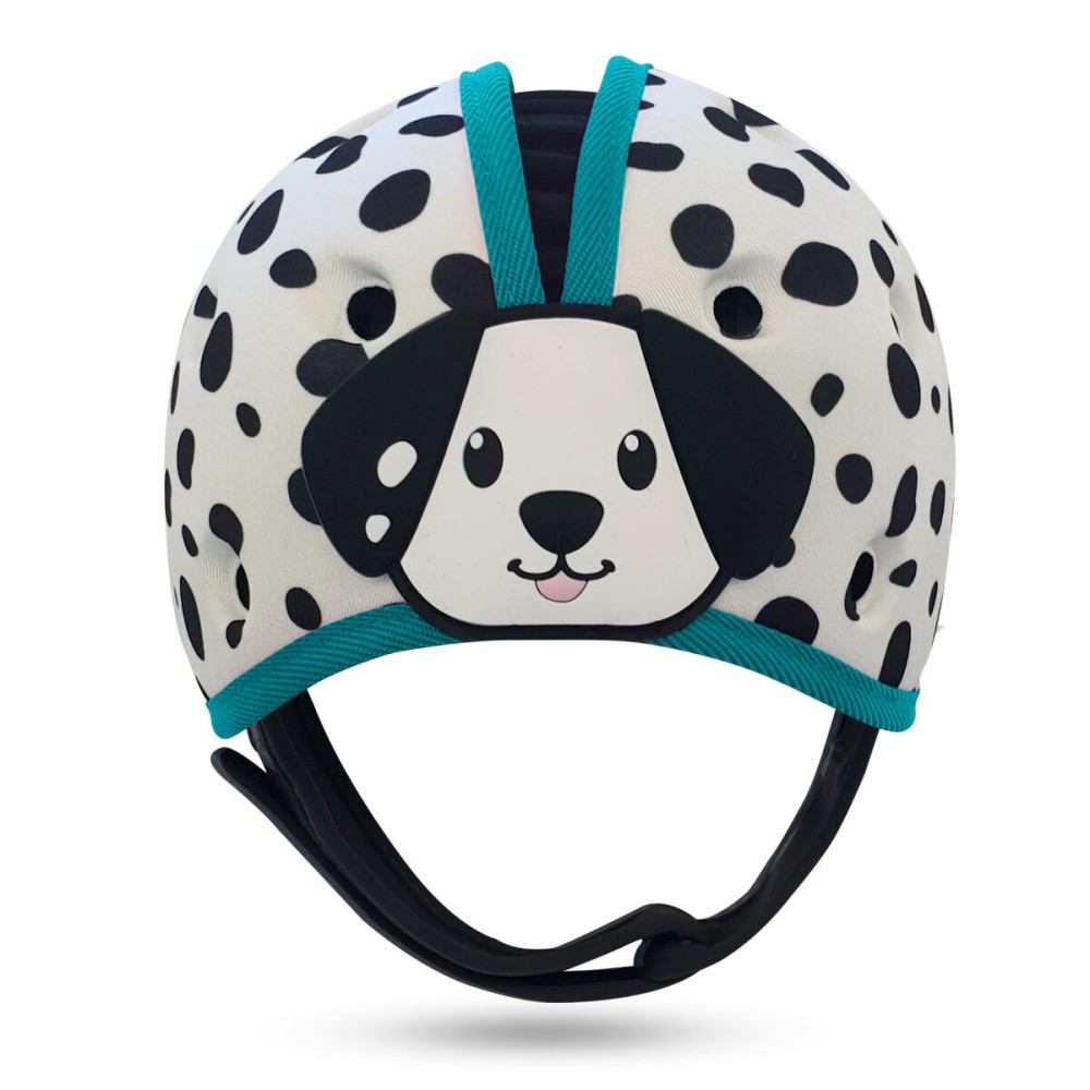 SafeheadBABY Award-Winning Soft Infant Head Protector for Crawling and Walking Expandable Lightweight Baby Safety Helmet 7-24 Months (Head Circ. 40-52 cm) - Dalmation Blue