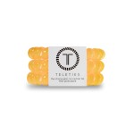 TELETIES - Spiral Hair Coils - Ponytail Holder Hair Ties for Women - Phone Cord Hair Ties - Strong Grip, No Rip, Water Resistant, No Crease Hair Tie Coils - 3 pack (Large, Atomic)