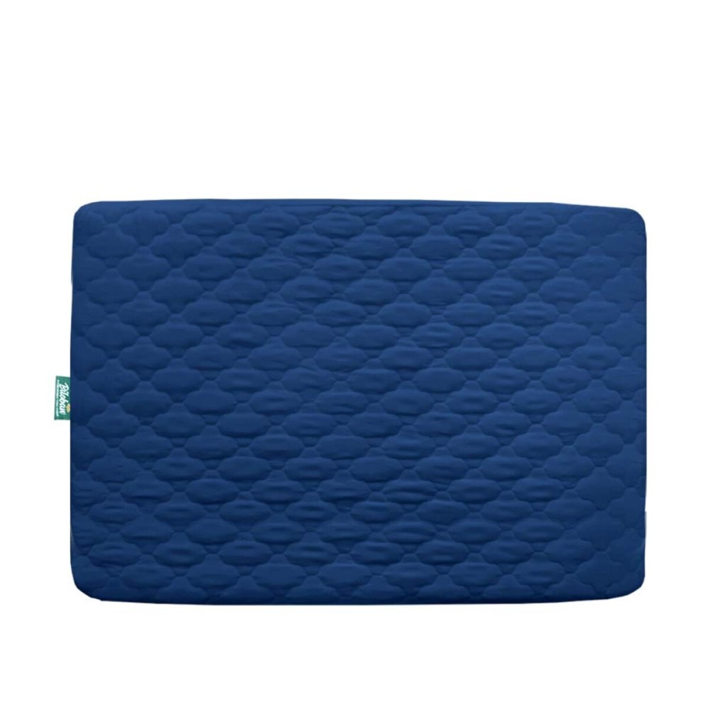 Pack and Play Mattress Protector Sheets Fitted Waterproof Pack and Play Mattress Pad Cover, Compatible with Graco Pack n Play & Dream On Me & Pamo Babe, Playpen/Playard Sheet Quilted, Navy, 39 x 27
