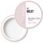 IN.HYPE Hard Builder Gel for Nail Extension/Strengthening Self-leveling Milky white 1