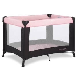Dream On Me Nest Portable Playard , Award-Winning Lightweight Travel Playpen for Baby. Quick Fold, Mesh Sides, Foldable Mattress Pad, No-Tool Assembly, Meets ASTM/CPSC Standards -Pink