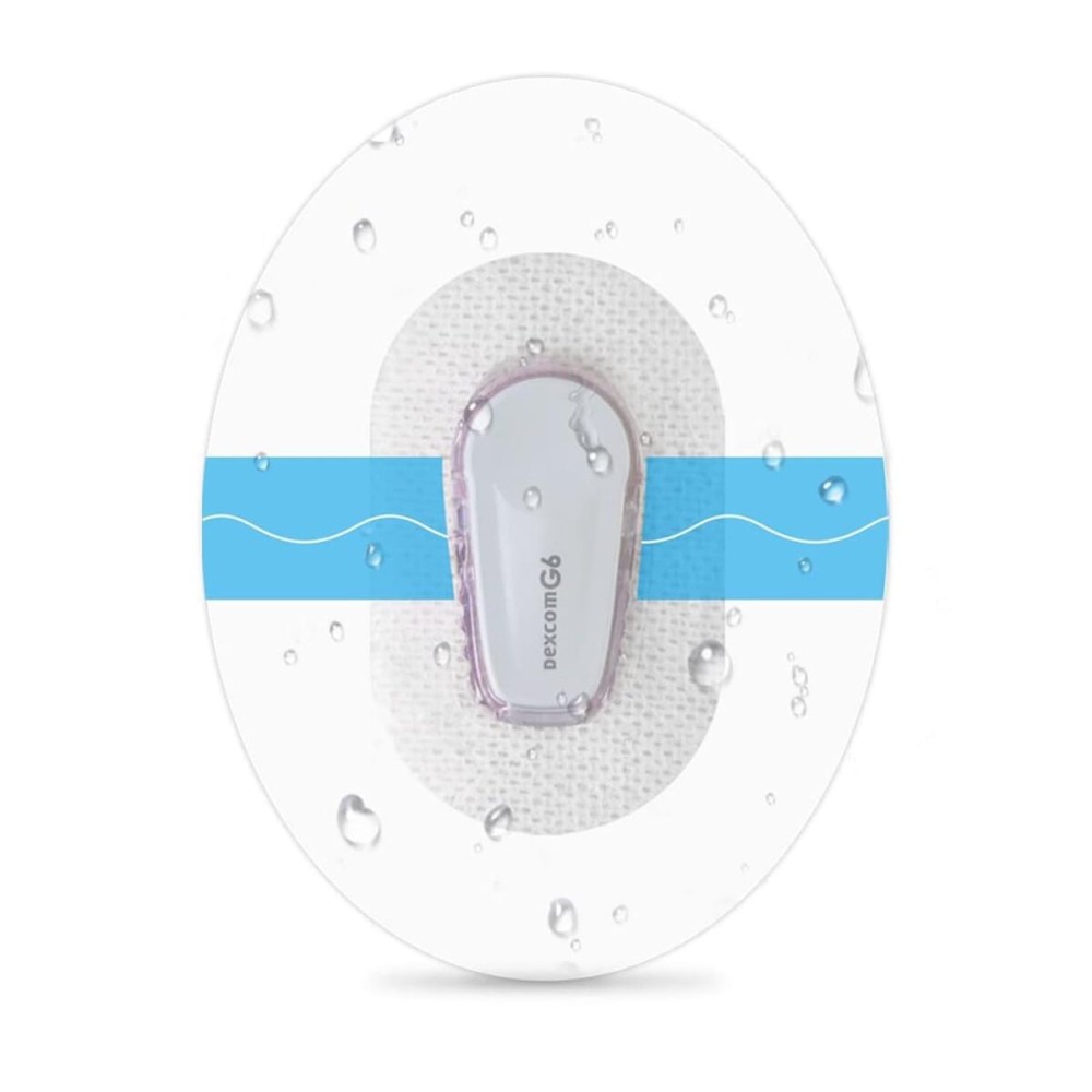 HONYOU 36Pack G6 Adhesive Patches Waterproof, Transparent G6 Over Patches 10 Days Long Stay CGM Tape G6 Overpatch, One-Handed Easy to Use Latex-Free & Hypoallergenic