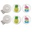 GOLTERS Golf Ball Markers with Hat Clips Value Sets for Men Women Golfer, Removable Attaches Easily to Golf Cap Premium Gifts (Pinapple Flamingo)