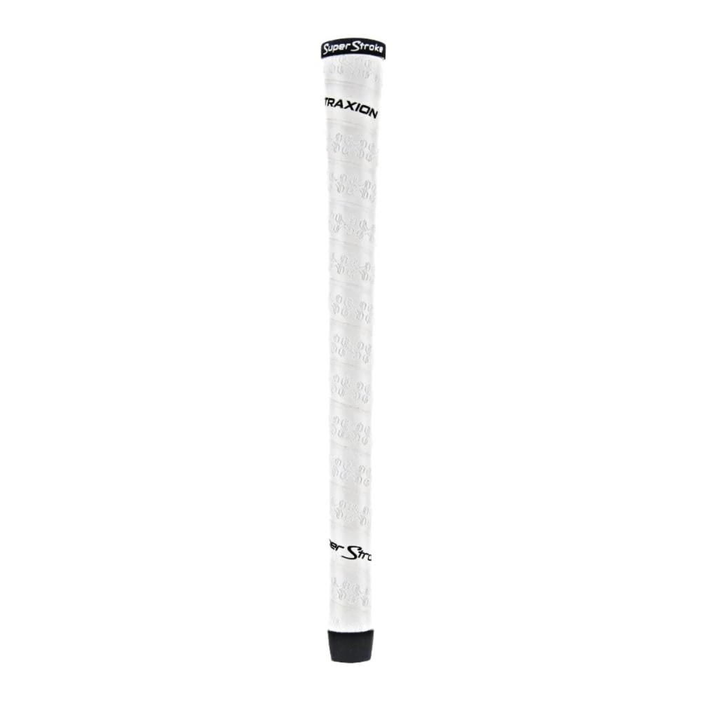 SuperStroke Traxion Wrap Golf Club Grip, Midsize, Advanced Surface Texture that Improves Feedback and Tackiness, Providing Durability and Comfortability, White