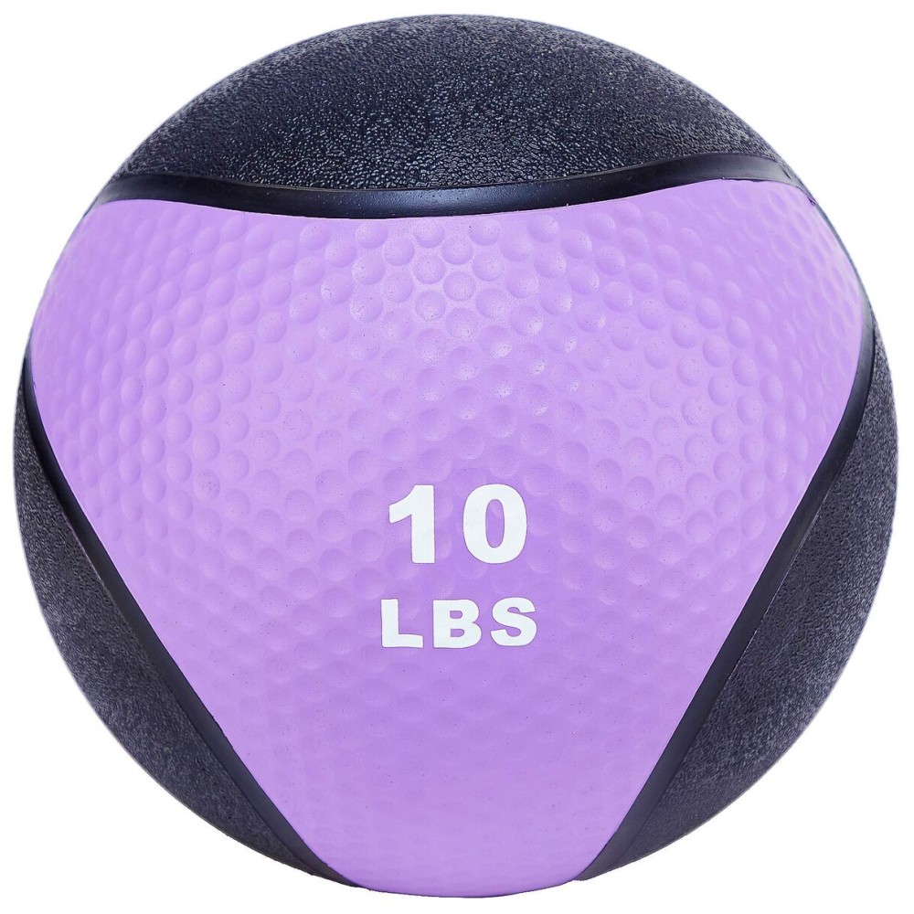 Fitvids Workout Exercise Fitness Weighted Medicine Ball, Wall Ball and Slam Ball, Medicine Ball, 10 Pounds
