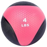 Fitvids Workout Exercise Fitness Weighted Medicine Ball, Wall Ball and Slam Ball, Medicine Ball, 4 Pounds