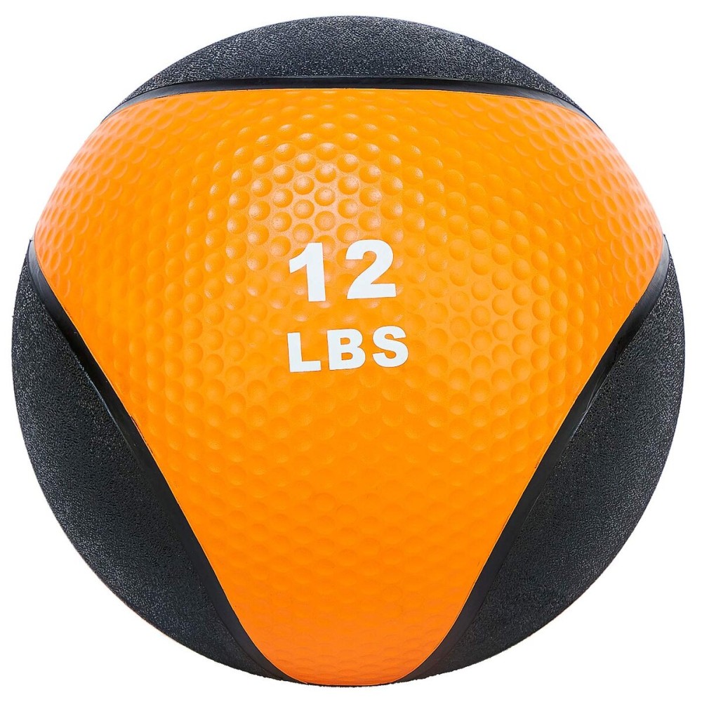 Fitvids Workout Exercise Fitness Weighted Medicine Ball, Wall Ball and Slam Ball, Medicine Ball, 12 Pounds