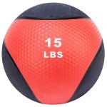 Fitvids Workout Exercise Fitness Weighted Medicine Ball, Wall Ball and Slam Ball, Medicine Ball, 15 Pounds