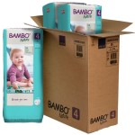 Bambo Nature Hypoallergenic Baby Diapers, Eco-Labeled Diapers, Enhanced Leakage Protection, Totally Chlorine-Free, Skin Friendly, and Super Absorbent - Size 4 (144 Count)