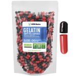 XPRS Nutra Size 00 Empty Capsules - 500 Count Empty Gelatin Capsules - Pills DIY Capsule Filling - Fillable Pill Gel Caps for Do-It-Yourself Supplements (Black/Red)