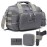 DBTAC Gun Range Bag Small | Tactical 2x Pistol Shooting Range Duffle Bag with Lockable Zipper for Handguns and Ammo (Gray)