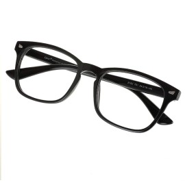 Cyxus Women Men Square Glasses Frames Black Stylish Clear Lens Eyewear Frame Fashion Eyeglasses, Not Anti-Blue