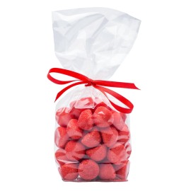 Wowfit Cello Bags, 10 CT 12x18 Inch Medium Clear Cellophane Bags for Wrapping Birthday and Holiday Gifts, and More (Flat, No Gusset, Medium Size, Ribbon NOT Included)