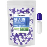 XPRS Nutra Size 00 Empty Capsules - 500 Count Empty Gelatin Capsules - Pills DIY Capsule Filling - Fillable Pill Gel Caps for Do-It-Yourself Supplements (Purple/White)