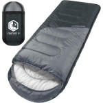 VENTURE 4TH 3-Season Backpacking Sleeping Bag, Camping Sleeping Bags for Adults & Kids - Lightweight, Comfortable, Water Resistant, Ideal for Hiking, Camping & Outdoor - Black/Silver