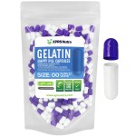 XPRS Nutra Size 00 Empty Capsules - 100 Count Empty Gelatin Capsules - Pills DIY Capsule Filling - Fillable Pill Gel Caps for Do-It-Yourself Supplements (Purple/White)