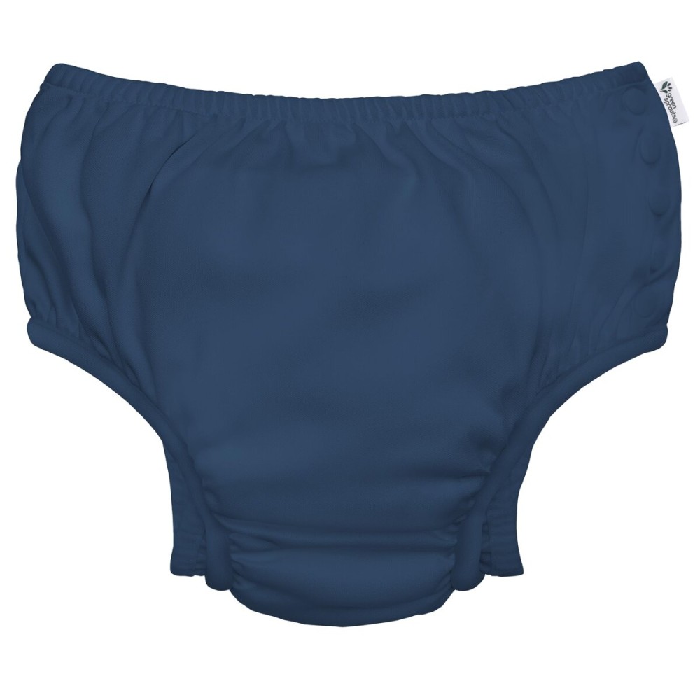 green sprouts Baby Toddler Ultimate Reusable Snap Swim Diaper, Navy, 5T
