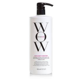 COLOR WOW Color Security Conditioner for Normal to Thick Hair, 32 fl oz - Rich hydration for thick, coarse, curly hair |Detangles, nourishes + adds shine with Avocado Oil| Color safe| Heat protection