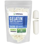 XPRS Nutra Size 2 Empty Capsules - 100 Count Empty Gelatin Capsules - Pills DIY Capsule Filling - Pure Bovine Pill Gel Caps for Do-It-Yourself Supplements (White)