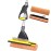 Yocada Sponge Mop Home Commercial Use Tile Floor Bathroom Garage Cleaning Total 2 Sponge Heads NOT 3 Telescopic Handle Squeegee from 42.5 to 52 Inches Easily Dry Wringing only 2 Heads