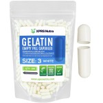 XPRS Nutra Size 3 Empty Capsules - 100 Count Empty Gelatin Capsules - Pills DIY Capsule Filling - Pure Bovine Pill Gel Caps Fillable Do-It-Yourself Vitamins and Supplements (White)