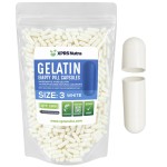 XPRS Nutra Size 3 Empty Capsules - 1000 Count Empty Gelatin Capsules - Pills DIY Capsule Filling - Pure Bovine Pill Gel Caps Fillable Do-It-Yourself Vitamins and Supplements (White)