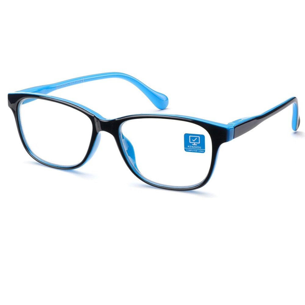 K KENZHOU Blue Light Blocking Computer Glasses Anti Eyestrain Unisex for Women/Men(C3)