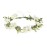 Floral Fall Camellia Flower Crown Rose Headpiece Wedding Bridal Flower Girl Halo Maternity Photo Props FL-03 (Green Leaf Ivory)