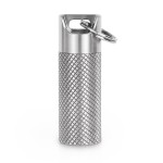 Pill case, Titanium Pill Box Keychain - 100% Waterproof Medicine Organizer, Keychain Pill Container for Emergency Pills, Outdoor Travel Camping