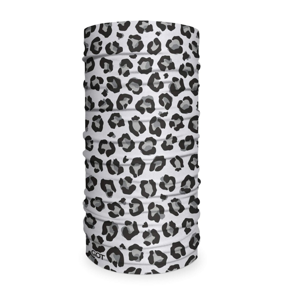 GOT Sports Tube Bandana - Neck Gaiter for Women & Men, Face Mask, Neck Wrap, Head Scarf, Curly Hair Sleep Protection - Breathable, Lightweight Microfiber (Snow Leopard)