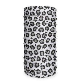 GOT Sports Tube Bandana - Neck Gaiter for Women & Men, Face Mask, Neck Wrap, Head Scarf, Curly Hair Sleep Protection - Breathable, Lightweight Microfiber (Snow Leopard)