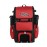 Boombah Rolling Superpack Baseball/Softball Gear Bag - 23-1/2 x 13-1/2 x 9-1/2 - Black/Red - Telescopic Handle - Holds 4 Bats - Wheeled Version