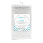 AirflowBaby Breathable Mesh Liner for Full-Size Cribs, 11H (28cm) Essential 2mm Mesh, White (Size 4FS Covers 3 or 4 Sides)