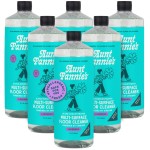 Aunt Fannie\'s Ultra Concentrated Floor Cleaner Vinegar Wash, Multi-Surface Solution Mopping, Makes 16 Gallons, Lavender Scent, 32 oz. (Pack of 6)