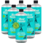 Aunt Fannie\'s Ultra Concentrated Floor Cleaner Vinegar Wash, Multi-Surface Solution For Mopping, Makes 16 Gallons, Eucalyptus Scent, 32 oz. (Pack of 6)