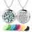 Aromatherapy Essential Oil Diffuser Necklace Stainless Steel lnspirational Locket Pendant(Tree of Life)