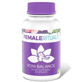 Yoni Balance Vaginal Pills - 30 Count | Natural Vaginal Rejuvenation & Moisturizer for Dryness | Kacip Fatimah Formula - No Gel or Cream Required