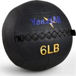 Yes4All Wall Ball - Soft Weighted Ball for Full Body Workout and Strength Exercise 6 LB